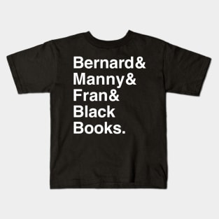 Black Books - Bernard, Manny & Fran Kids T-Shirt